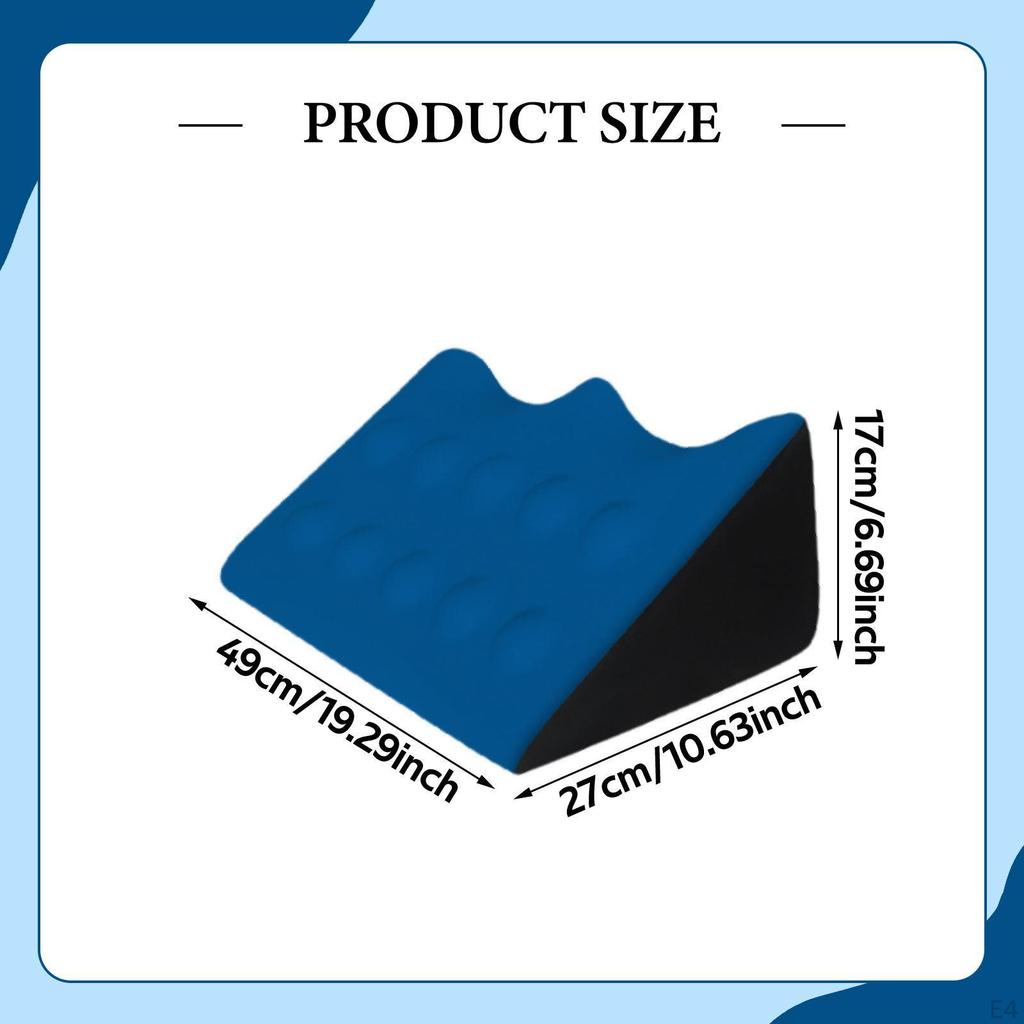 Bed Wedge Pillow Back Cushion Home Memory Foam Comfortable Massage Leg for Snoring Side