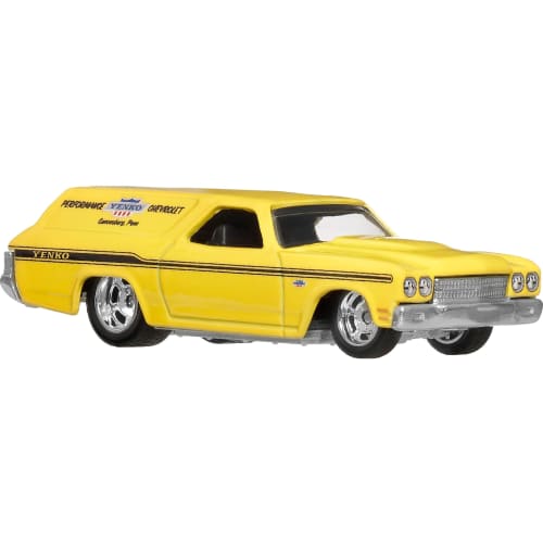 Hot Wheels Car Culture Fast Wagon '70 Chevelle SS Wagon Vehicle Toy Diecast Car for Ages 3 and Up, Yellow, JBK67