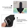 ABF3   PU Leather Car Glasses Clip Alloy Auto Sunglasses Holder Mount For KIA Sorento Stinger Soul Spectra Niro Cadenza Sephia