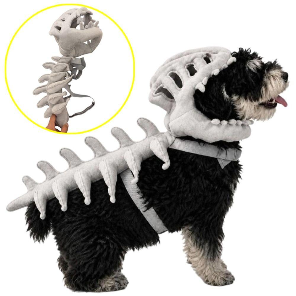 45CM Dinosaur Bone Pet Headgear 3D Halloween Pet Costume Pet Supplies