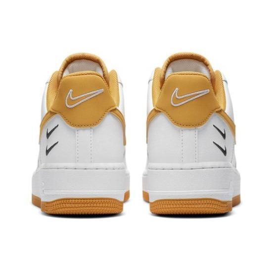 Nike Air Force 1 Double Swoosh - Белый/Светло-рыжий 2020 - CT2300-100