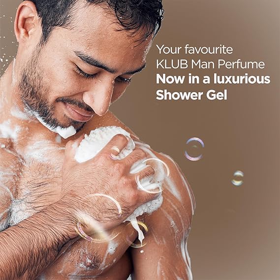 Роскошный освежающий гель для душа KLUB Man Body Wash для глубокого очищения, увлажнения, смягчения и разглаживания кожи с алоэ вера 500 мл