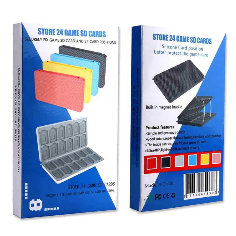 Коробка для хранения карт 24 в 1 Игровая карта для чехла Магнитный рукав для игровых кассет для Switch OLED Ударопрочный
