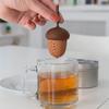 Силиконовый заварник для чая в виде желудя, мягкий фильтр для чайного пакетика, чайная посуда, ситечко для чая в виде желудя, послеобеденный чай