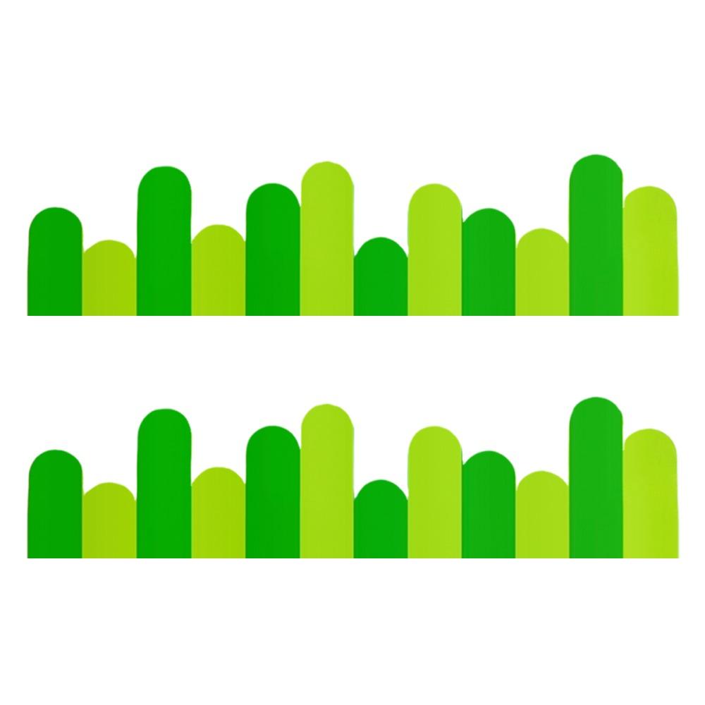 2pcs/set Long Fence Craft Classroom Wall Stickers Blackboard Posters Primary School Class