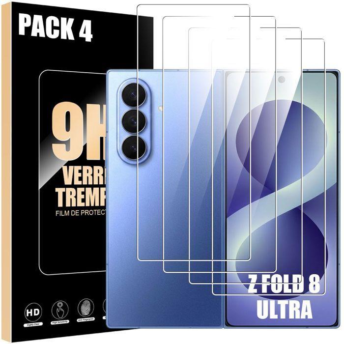 4x Verre Trempé pour Samsung Galaxy Z Fold 8 Ultra, Protection 9H Antichoc Anti-Rayures