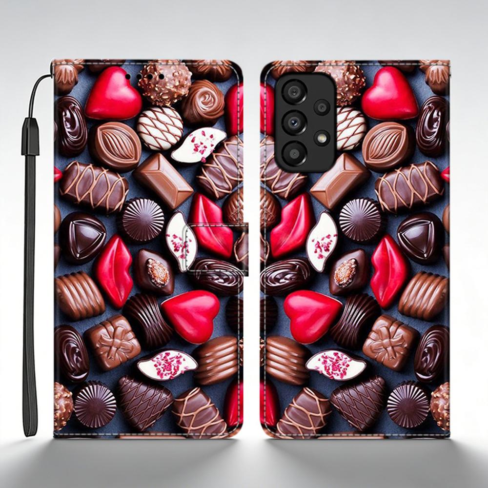 Для Samsung A52 Galaxy A52S Чехол Кошелек Кожаный Флип-чехол Для Samsung A 52 4G 5G Модный Чехол для Телефона в Форме Сердца Задняя Крышка Funda