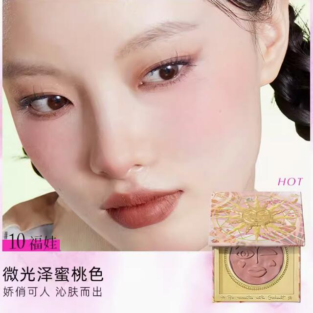 Girlcult Эмоциональный Румяна Хайлайтер Матовые Мелкий Мерцающий Румяна Для Лица Милый Макияж Корейский Прессованная Пудра для Щечек