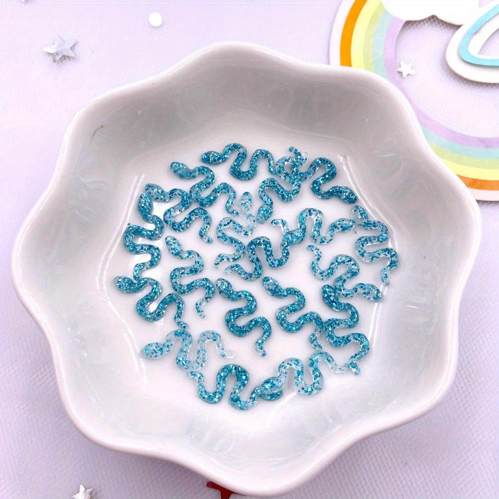 60 шт. Разноцветные блестящие эпоксидные пайетки-Украшения с плоской задней стороной для DIY скрапбукинга, свадебного декора, нейл-арта.