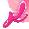 POMFW 3 In 1 Clitoral Stimulator Sucker Vagina Dildo Vibrator G Spot Clitoris Vibrators Anal Plug Dildo Sex Toys for Women