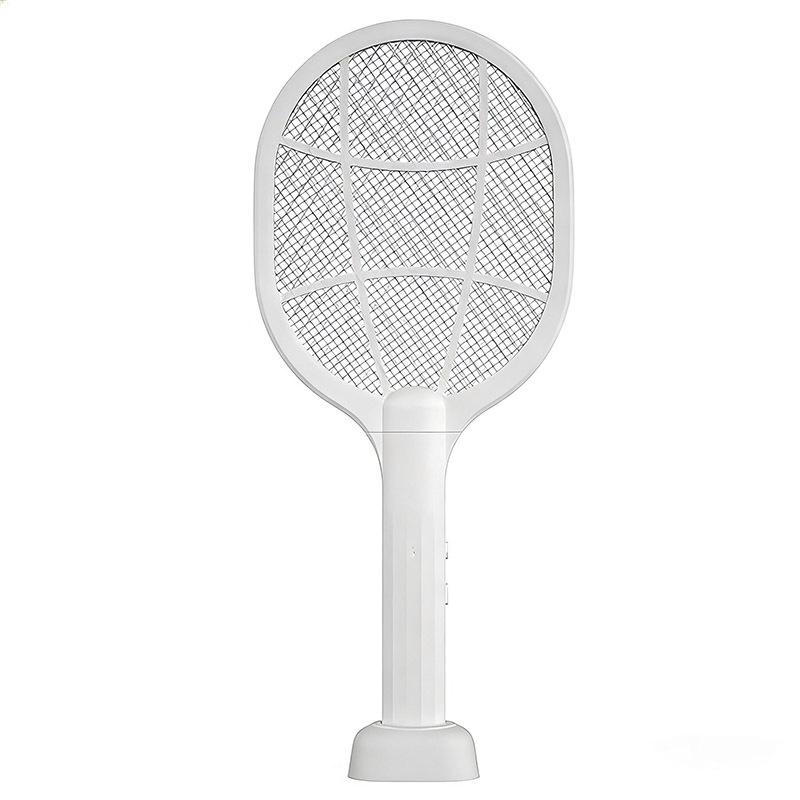 Purple Light Dual-Function Electric Mosquito Swatter & Lamp: Auto Lure & Shock for Home Use