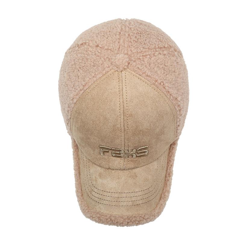 Зимняя мужская женская бейсболка с вышитыми буквами, теплая кепка из овечьей шерсти