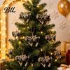 Multiuse Decorative Ornaments for Weddings Black Goat Christmas Tree Hanging Ornament, 2D Acrylic Festive Celebration Pendant, Car Accessory