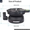 INNOREL LB60 Установочная база Уровень Регулировочная пластина Низкий центр тяжести Головка штатива Алюминиевый сплав Наружная резьба Мелкая резьба Максимальная грузоподъемность 10 кг