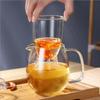 Glass Teapot for Stove Heat Resistant High Temperature Explosion Proof Tea Pot Infuser Milk Set Household Teaware