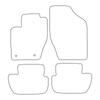 [Blm]Pe004 Black - Set Of Velour Floor Mats To Fit Peugeot 307 2001-2008 - Black Trim