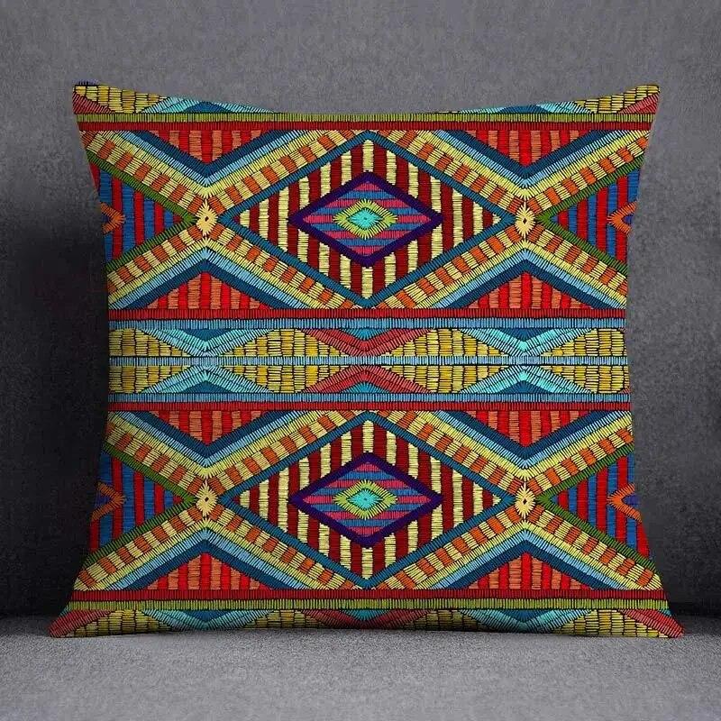 Mandala Retro Pattern Home Decoration Pillowcase Square Office Cushion Cover