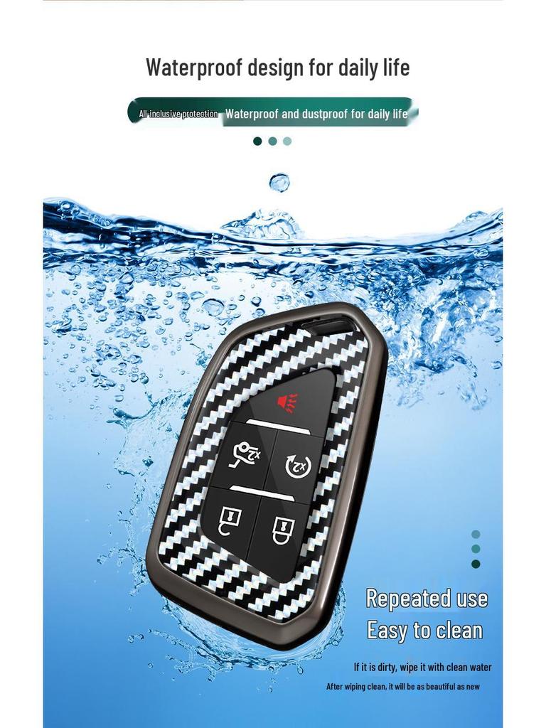 Cadillac Key Case: Fits XT5, CT5, XT6, XT4, CT ATSL, CT4, XTS - Shell Bag with Buckle