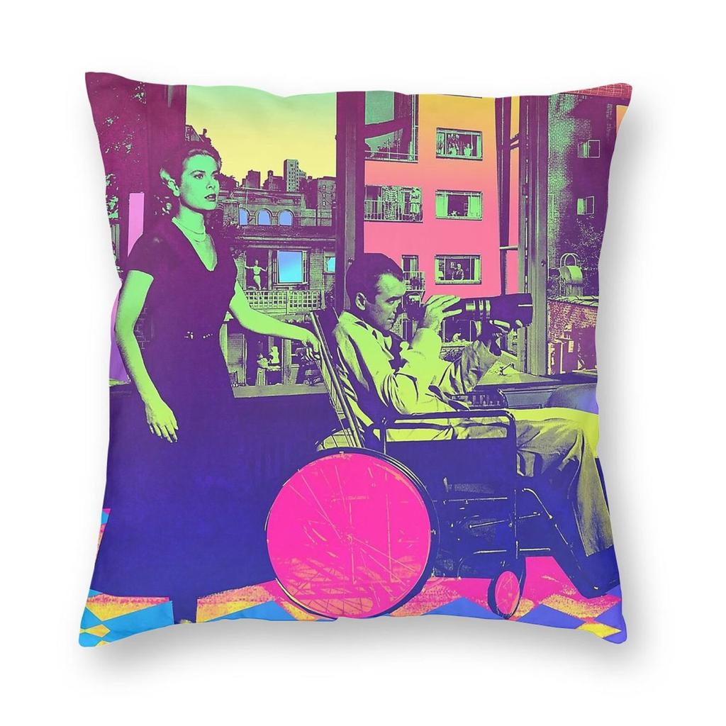 Rear Window James Stewart Grace Kelly Square Pillowcase Polyester Linen Velvet Printed Zip Throw Pillow Case Home Cushion Cover