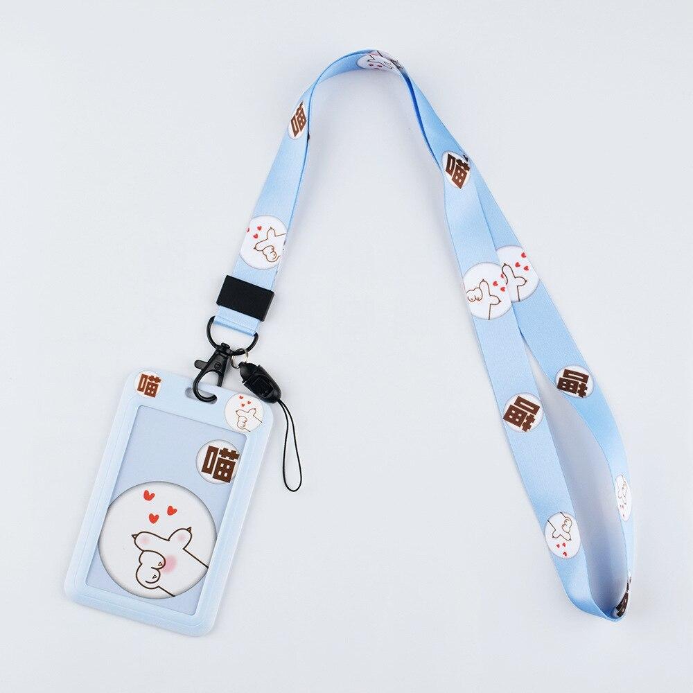 Cartoon Credential Card Holder Bags Doctor Nurse Neck Strap Lanyards Keychain Pass Card Holder Hang Rope Lariat Lanyard Gifts
