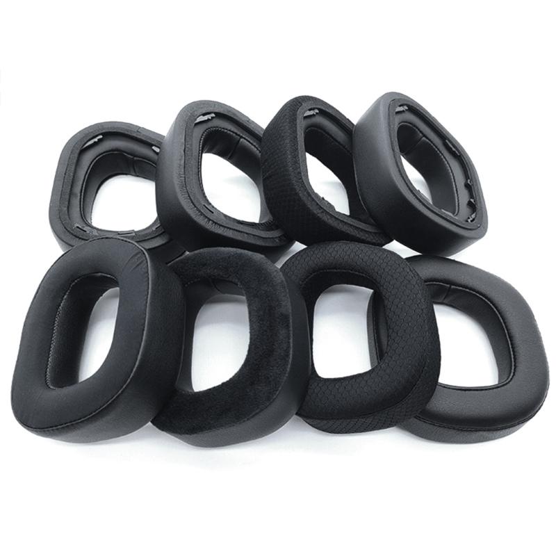 1 Pair Earpads Ear Pads Ear Sponge Covers Improved Comfort Soft Earmuff Repair Part for HS80 RGB Gaming Headset