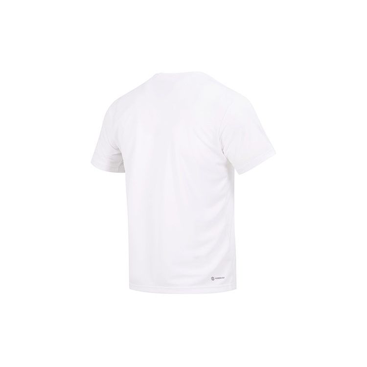 Adidas Tennis Fab Tee With Solid Logo Men Tops White HR8728