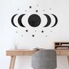 20 Pcs Moon and Star Wall Stickers Acrylic Mirror Wall Decals for Bathroom Living Room Bedroom