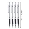 Metal Mechanical Pencil Set With Pencil Grip Leads Art Drawing Student Office Supplies 0.5/0.7/0.9/2.0mm Automatic Pencil