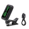 Pipa Tuner Professional Rechargeable Chinese Lute Tuner with Clamp LCD Display for Performance