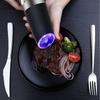 Электрическая мельница для соли и перца с гравитационным механизмом Наклон для автоматического помола Работает от батареек Регулируемая степень помола Улучшенная большая емкость
