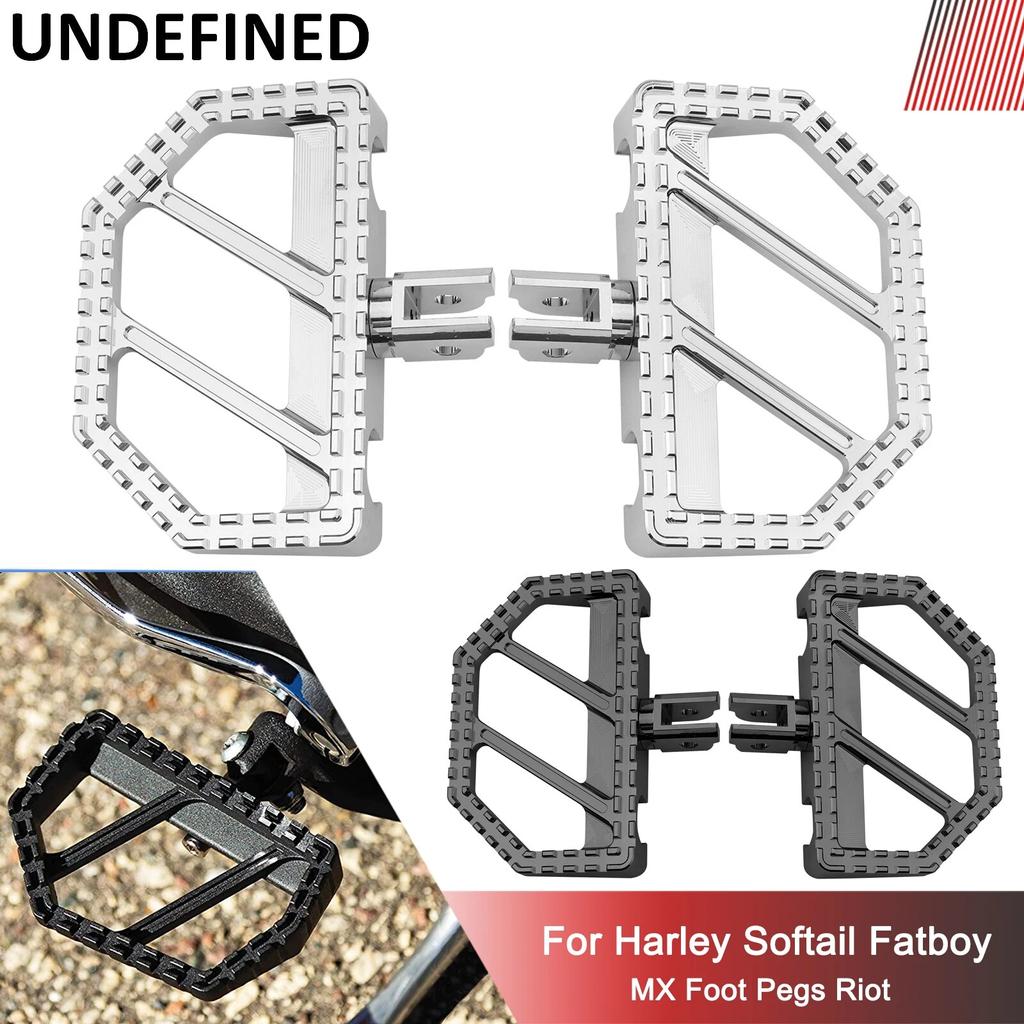 Передние подножки Riot Floorboards для Harley Softail Fatboy Street Bob Breakout Deluxe Low Rider Slim 2018-2022 MX педаль подставки для ног
