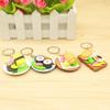 New Japanese Restaurant Sushi Salmon Simulation Food Keychain Pendant Creative Gift