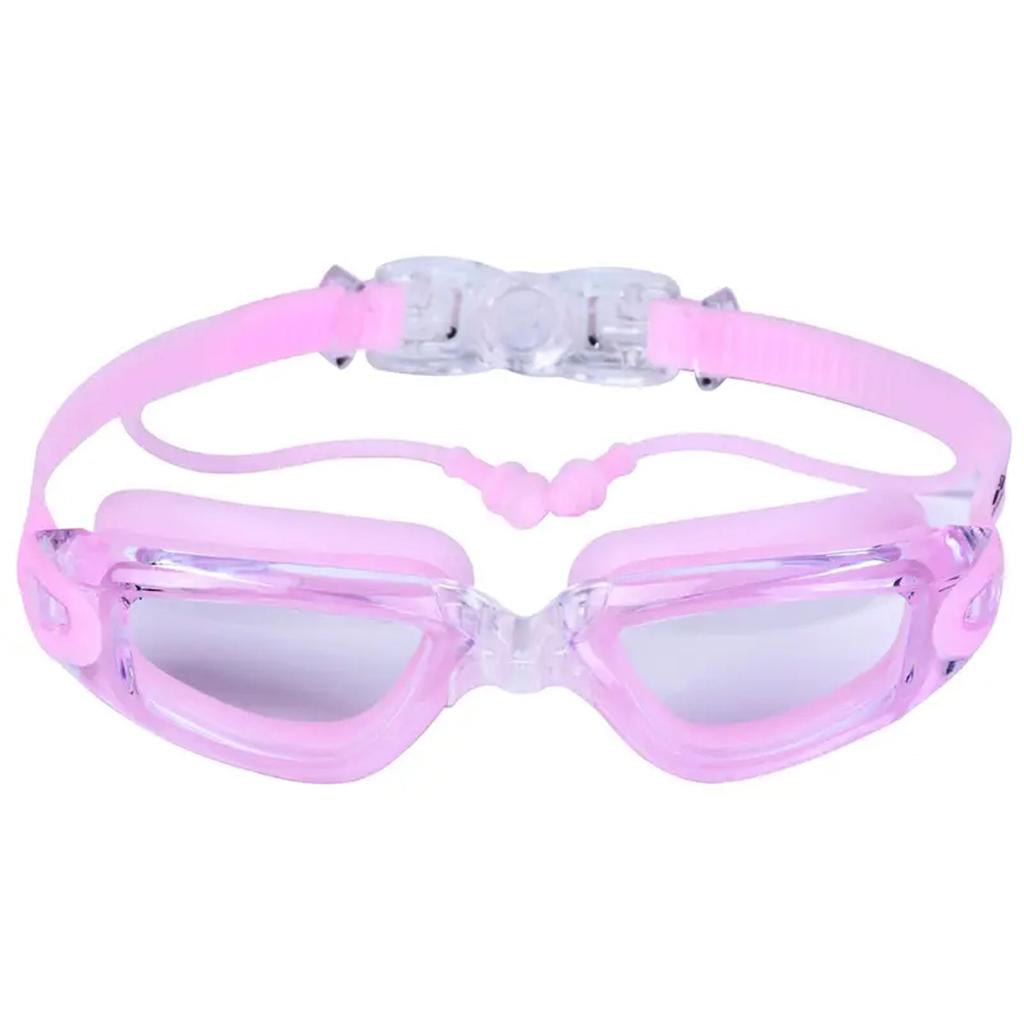 1 шт., взрослые плавательные очки HD, плавательные очки, непромокаемые силиконовые беруши, большая оправа, защита от запотевания, профессиональная водонепроницаемая защита ушей