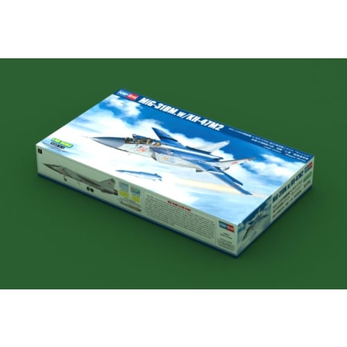 Hobby Boss 1/48 Scale Aircraft Series Russian MiG-31BM Fighter with KH-47M2 Supersonic Cruise Missiles and Kinzhal Plastic Model Kit 81770