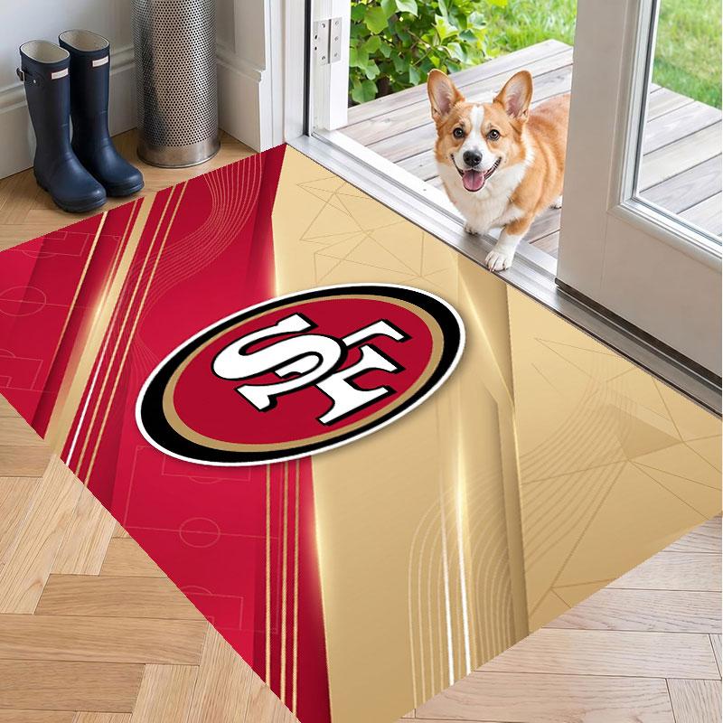 Soft Floor Carpet San Francisco 49ers Pattern Area Rug Decorative Mat For Home Room Decoration