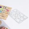 Силиконовая литейная форма для DIY ювелирных изделий из смолы, подвески, 12 форм, силиконовые формы для литья, инструменты для эпоксидной смолы