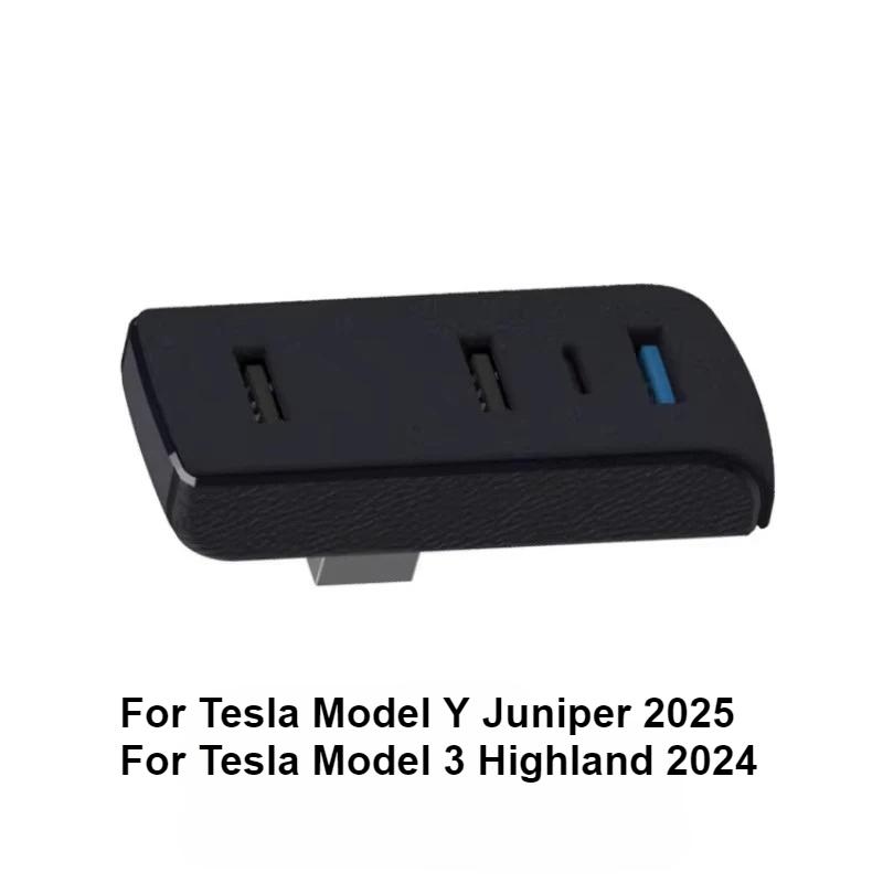 Docking Station for Tesla New Model 3 ModelY Juniper Glove Box Expansion USB Hub Fast Charging Upgrade Data Transfer Adapter