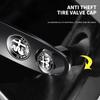Car Accessories Metal Wheel Tire Valve Caps With Wrench Keychain For Alfa Romeo Giulietta Mito Giulia Stelvio Brera 147 156