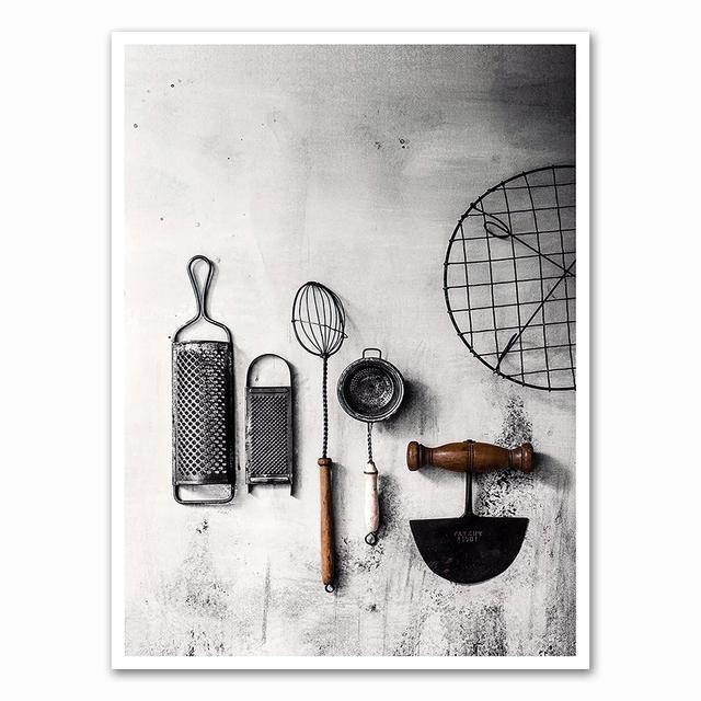 Современный стиль Кухонная утварь и бытовая техника Плакаты Настенное искусство Холст Картина Картины для гостиной Домашний декор Без рамки