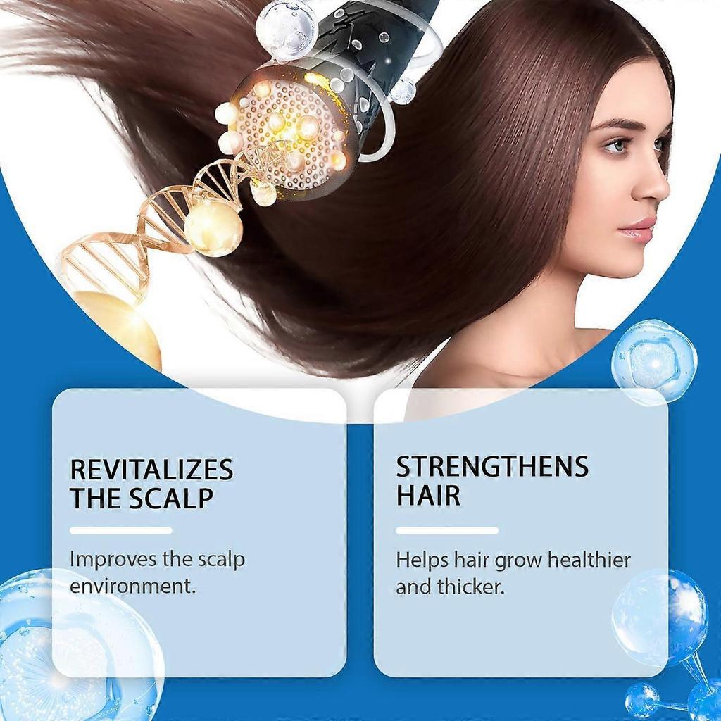 Hair roller essence moisturizes and protects hair follicles, nourishes scalp and cares for the hair.