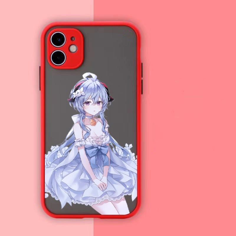 Чехол для телефона Genshin Impact Ganyu для IPhone 13 12 11 Mini Pro Max XS X Max XR 8 7 Plus SE 2022, цвет кожи, чехол для телефона