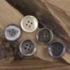 10pcs Fashionable Metal Buttons 11/15/20mm Round 4-hole Buttons Antique Metal Color Button Clothing Accessories