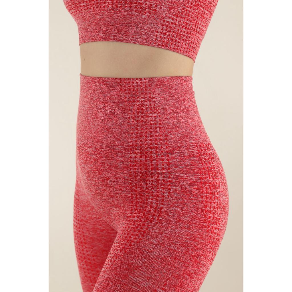 Меланжевый спортивный бюстгальтер и колготки