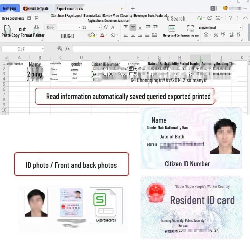 Jinglun Electronics IDR210-1 Driver-Free ID Card Reader
