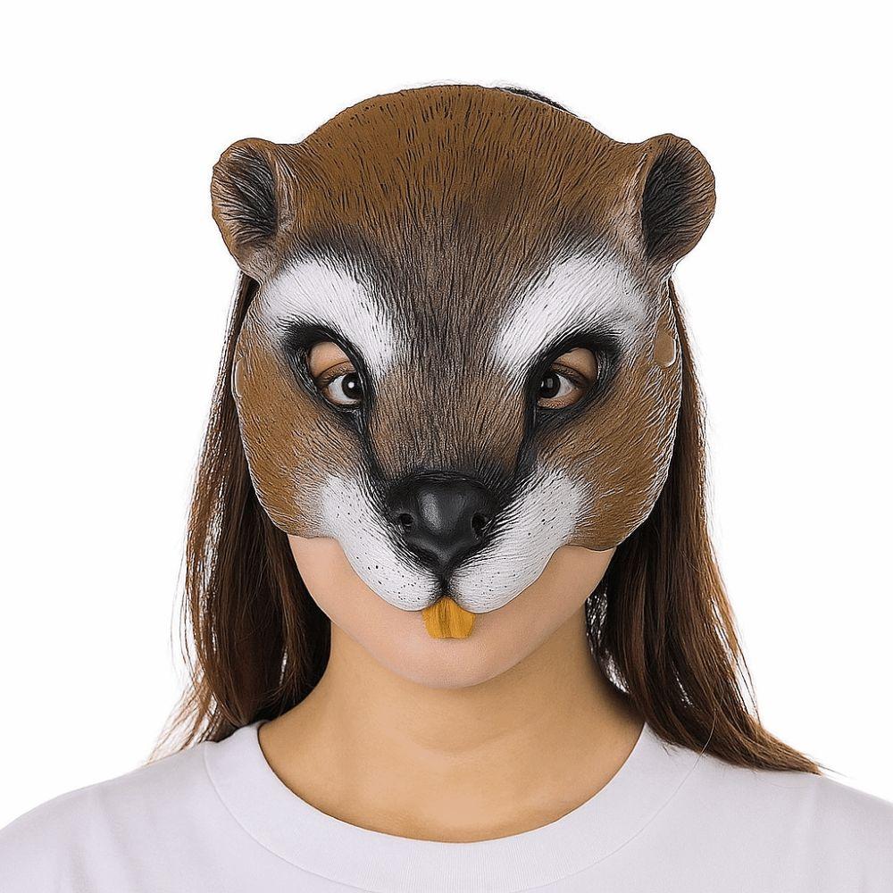 3D Хэллоуин Косплей Маска Реалистичная Маскарадная Маска Животное Маска на Пол-лица Рождество