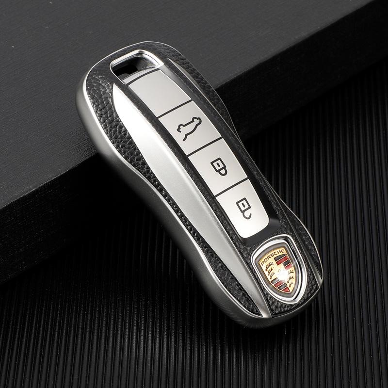 New Fashion TPU Car Key Case Cover For Porsche Panamera Cayenne 971 911 9YA Macan Boxster 34 Buttons Keyless Remote Protection