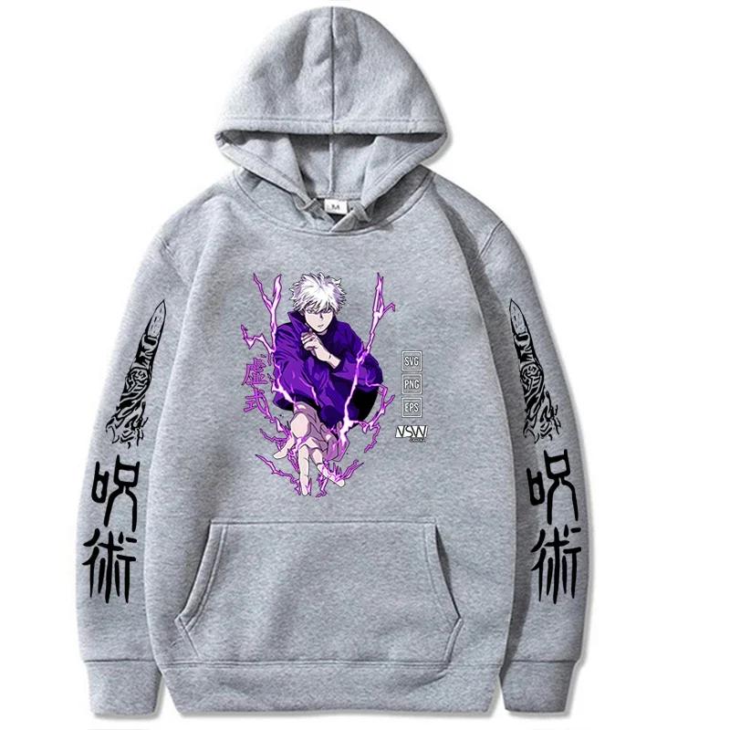 Anime Jujutsu Kaisen Hoodie Men Women Sweatshirt Streetwears Oversize Winter and Autumn Anime Sweatshirts Hoodie