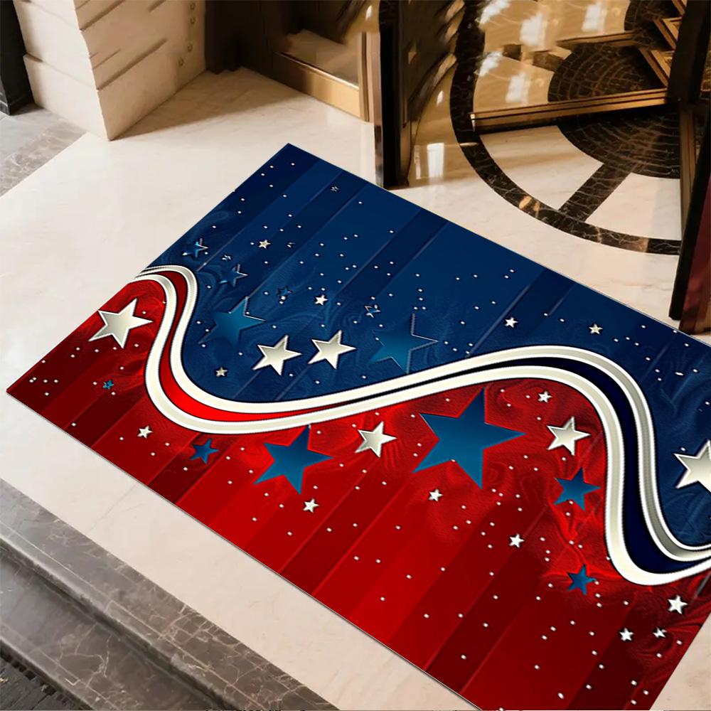 1pc Home Carpet Stars Stripes Non-Slip Office rug