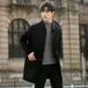 Шерстяное пальто мужское средней и длинной длины, двухсторонняя кашемировая куртка, утолщенный шерстяной тренчкот свободного покроя