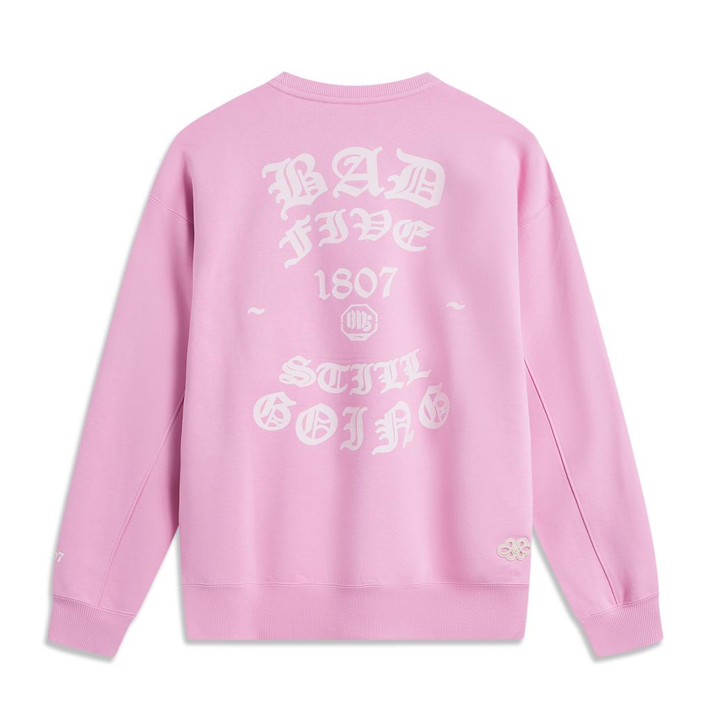Li Ning Basketball Collection BadFive Collection Sweatshirt Men's Dream Pink AWDV799-3